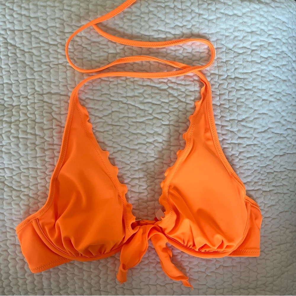 Victoria's Secret Neon Orange and Pink Bikini Set